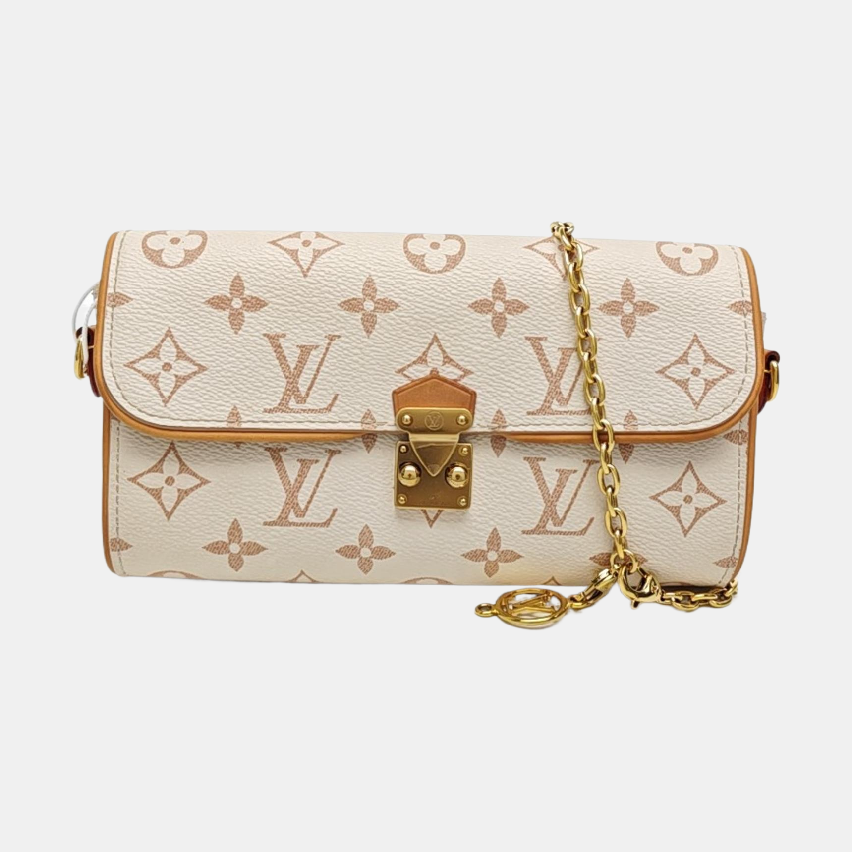 Pochette Camille Monogram Coated Canvas Beige