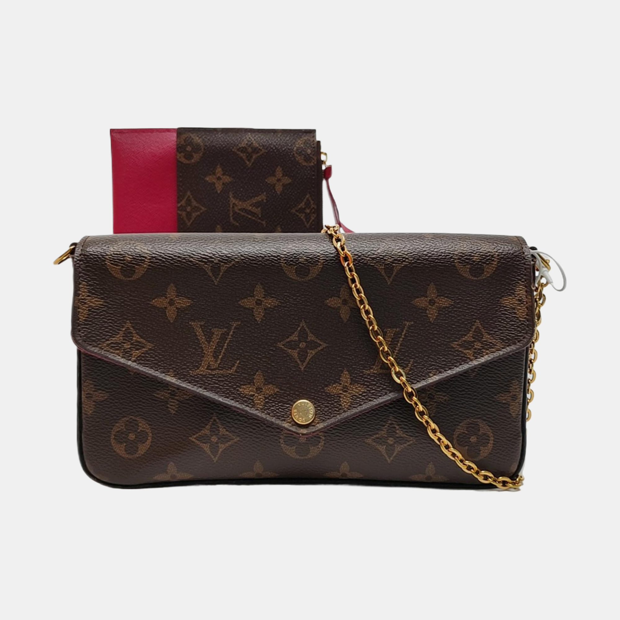 Authenticated pre-owned  FÉLICIE Monogram Coated Canvas Brown - Shoulder Bag at Looply