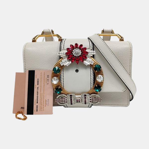 Miu Lady Calfskin White