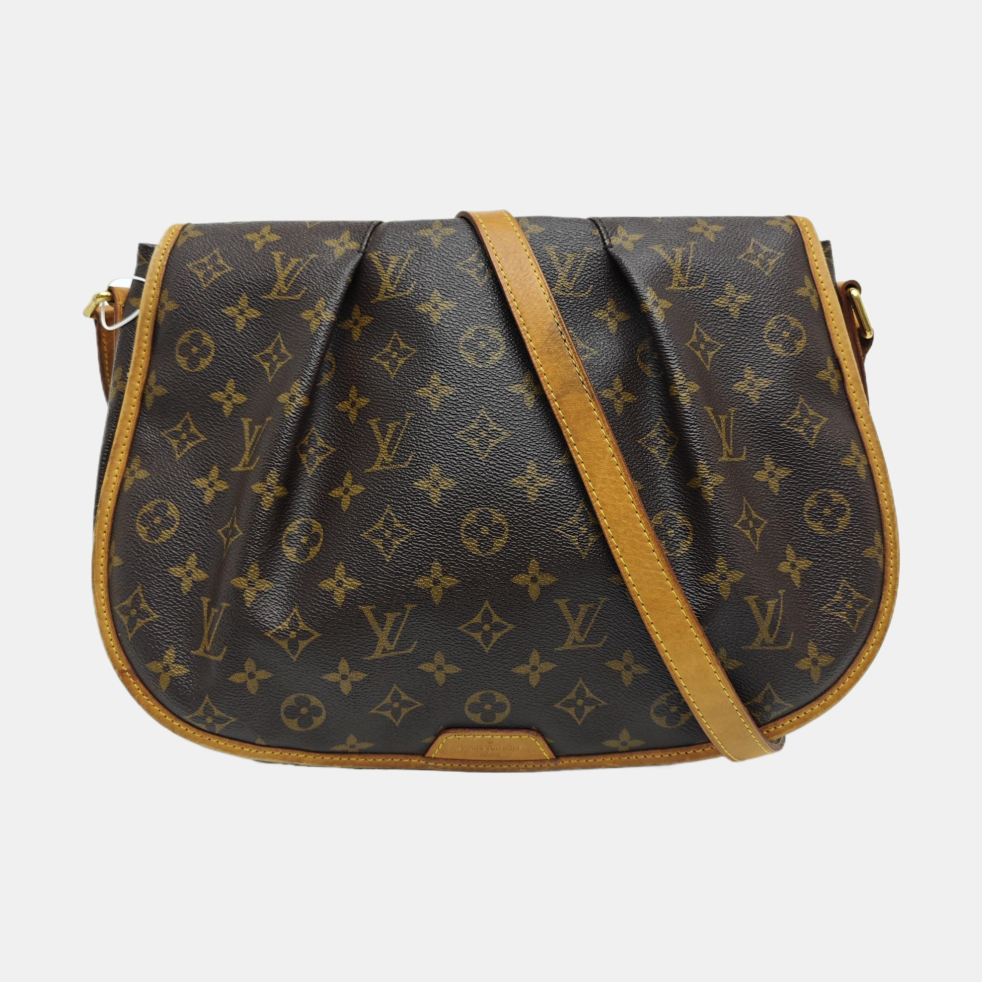 MENILMONTANT MM Monogram Coated Canvas Brown
