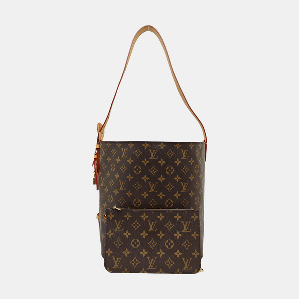 ALL IN GM Monogram Coated Canvas Brown