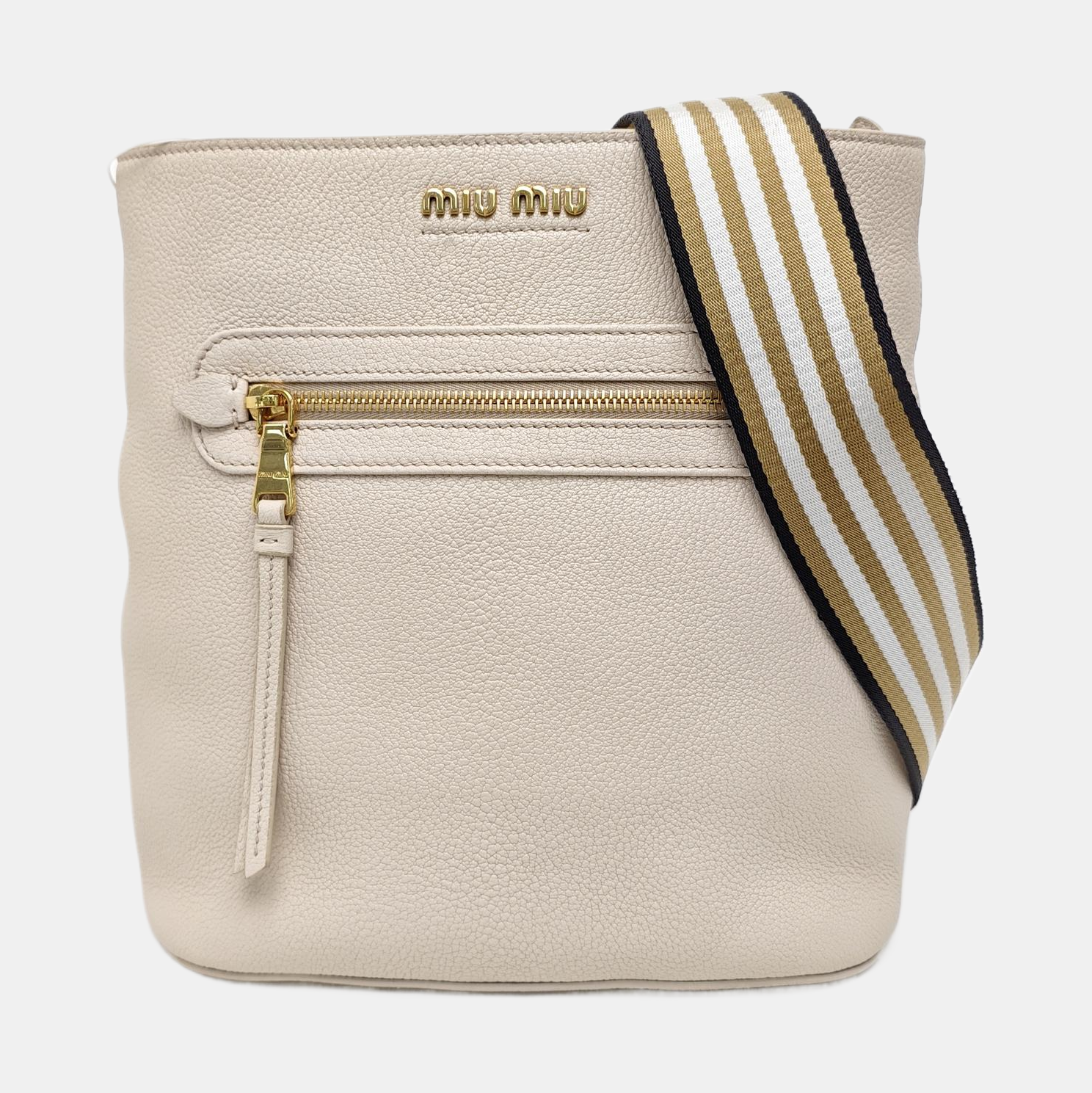 Calfskin Shoulder Bag White