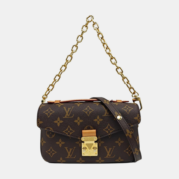MÉTIS EAST WEST Monogram Coated Canvas Brown
