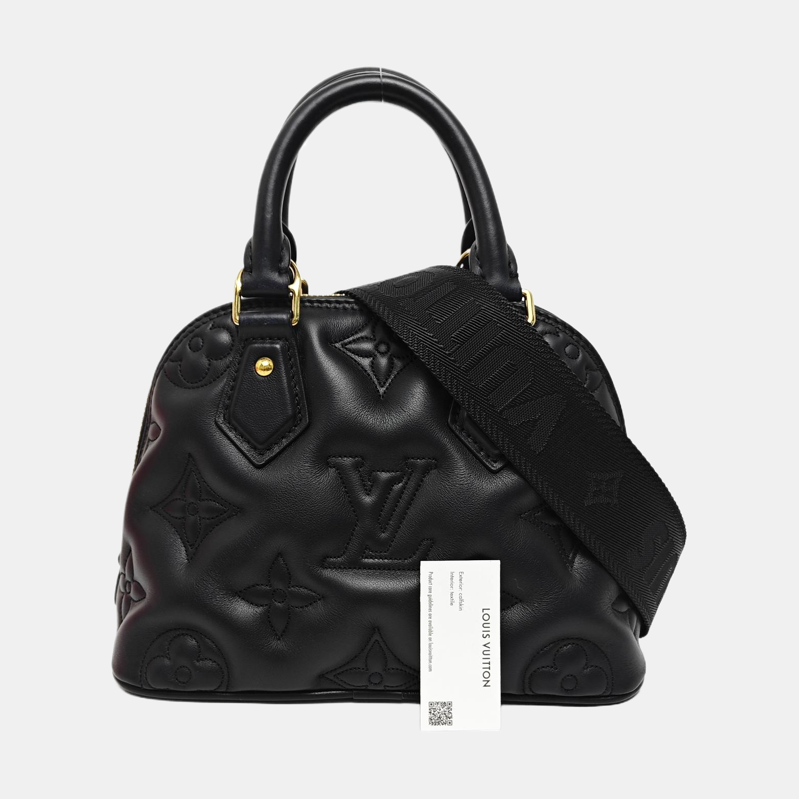ALMA BB Quilted Calfskin Black