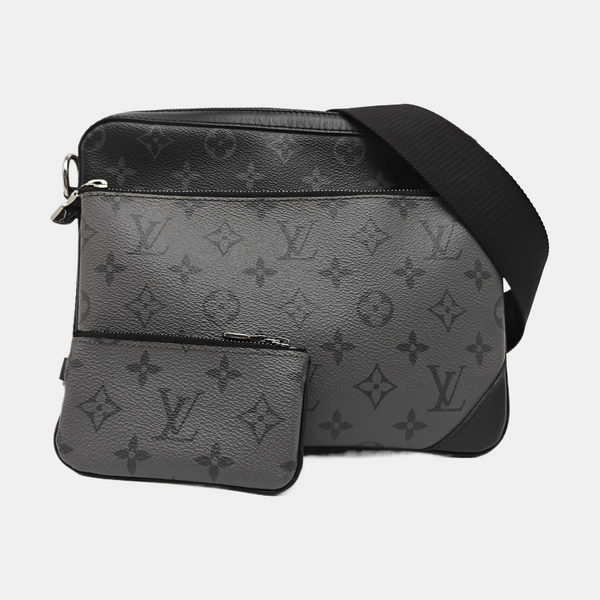 TRIO Monogram Coated Canvas Gray