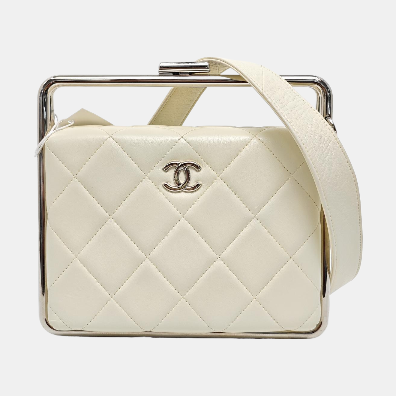 Quilted Lambskin White