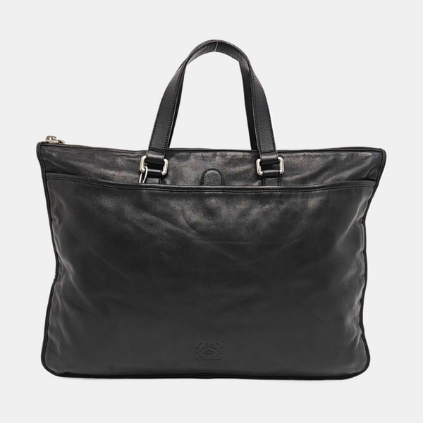 Lambskin Top Handle Bag Black