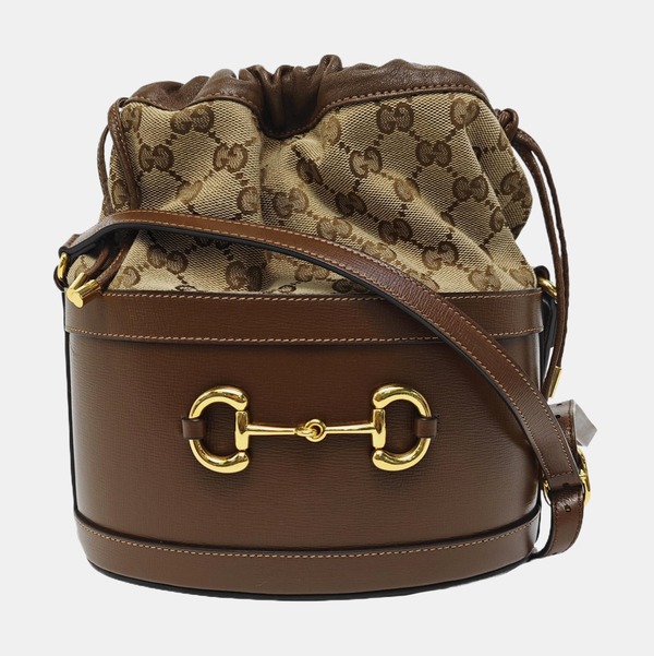 Horsebit 1955 Small Monogram Calfskin Brown