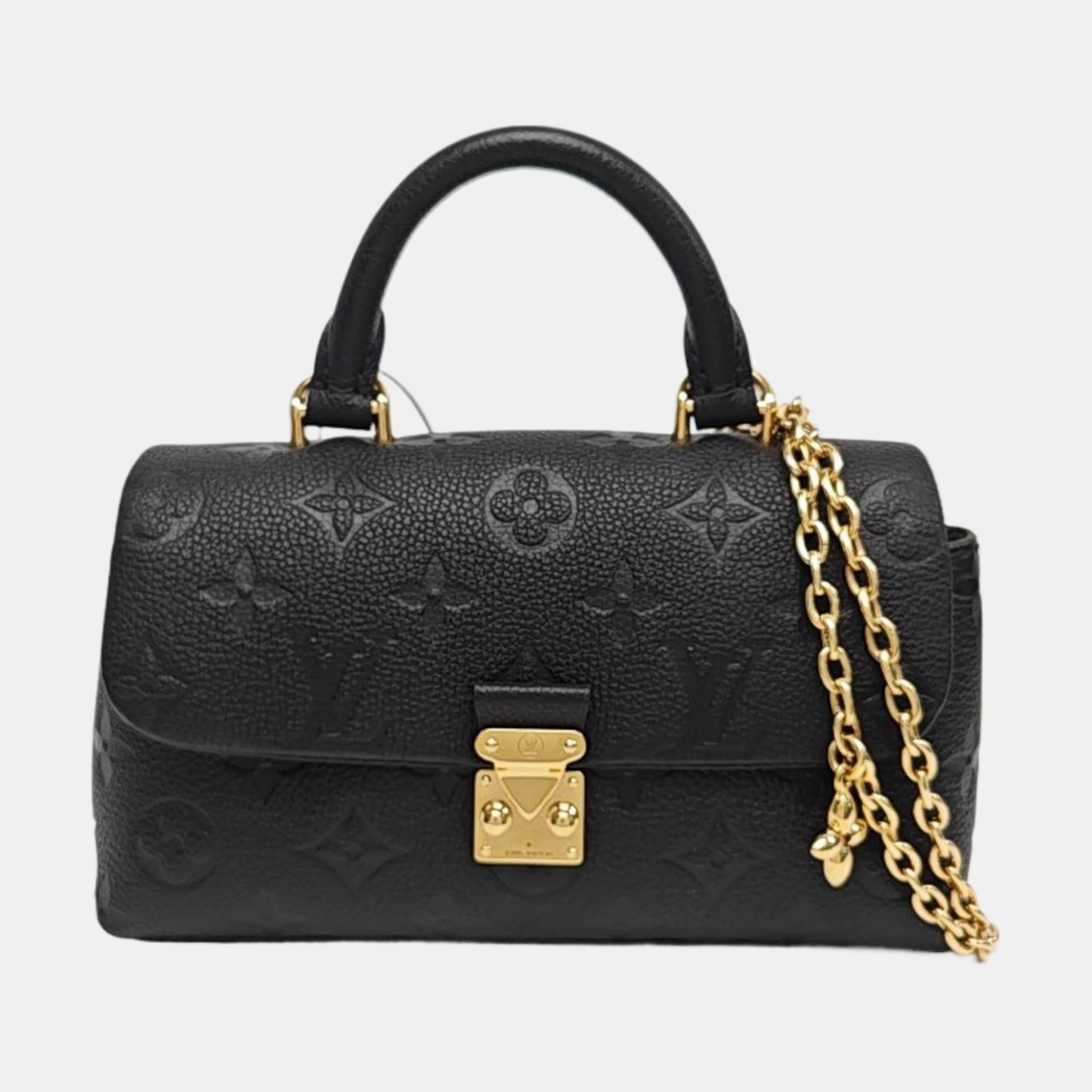 NANO MADELEINE Nano Monogram Calfskin Black
