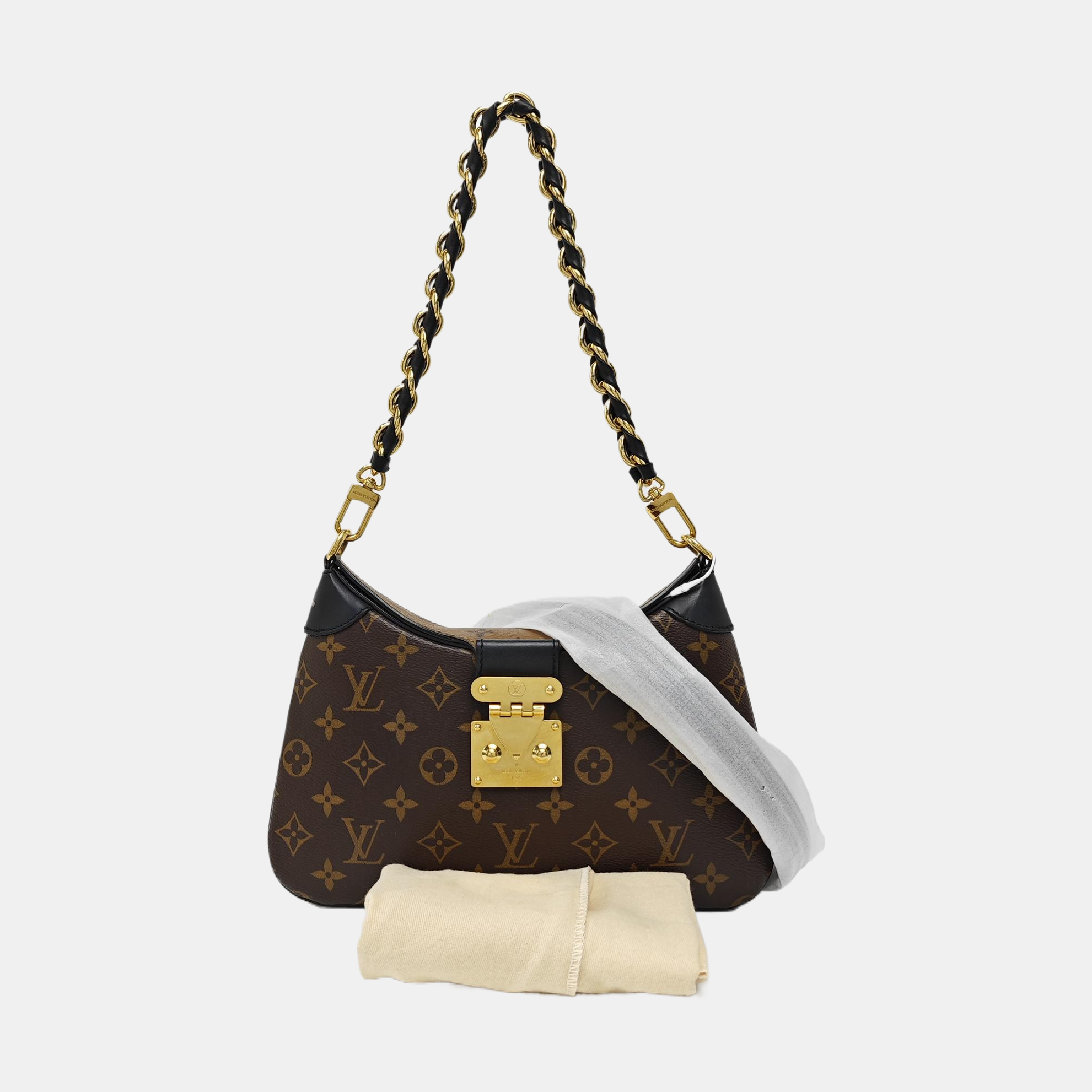 TWINNY Monogram Coated Canvas Brown