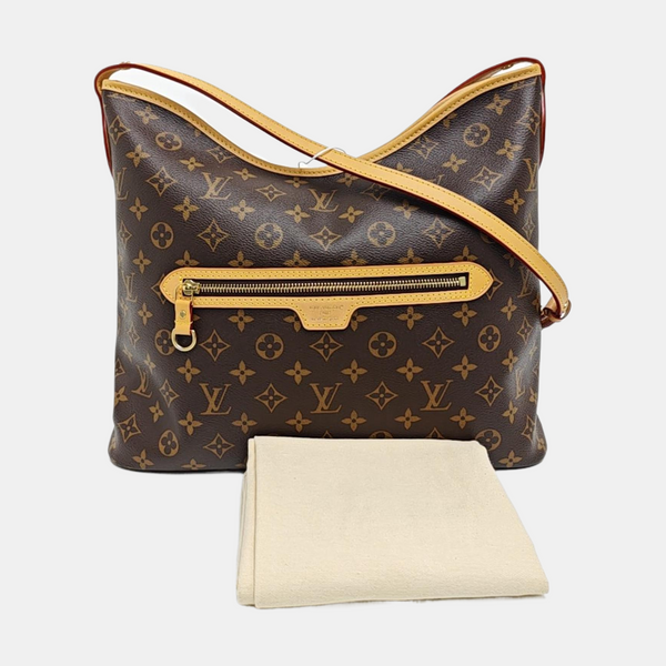Line Up Monogram Coated Canvas Brown