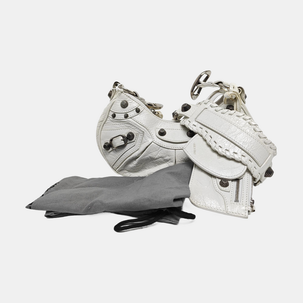 Le Cagole Small Lambskin White