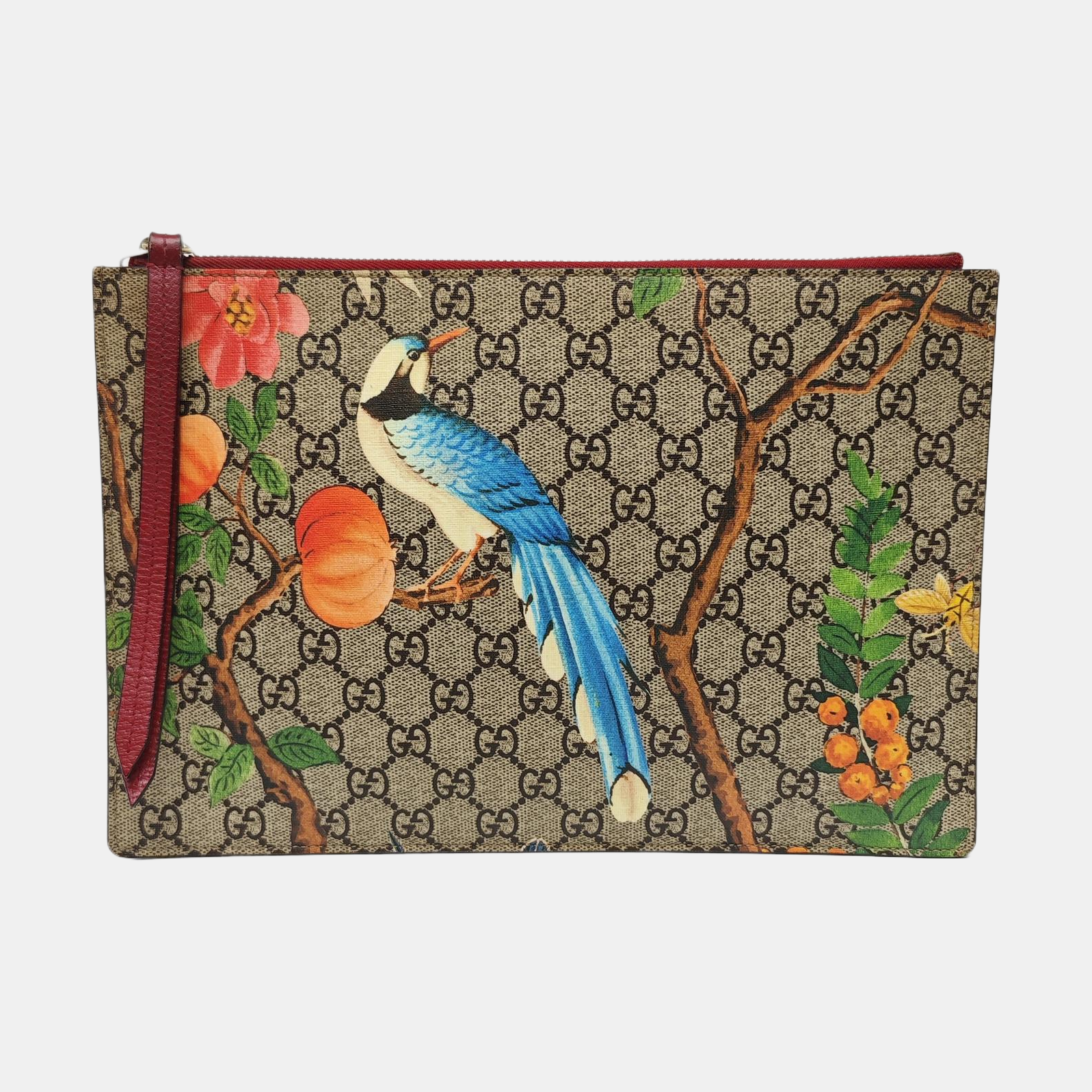 GG Blooms Monogram Coated Canvas Beige