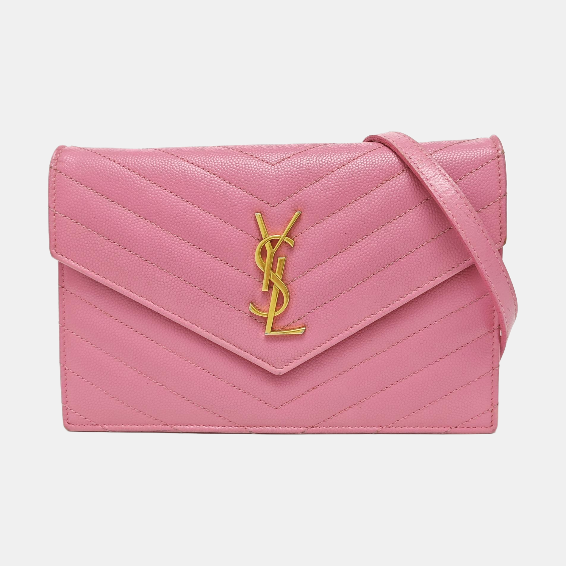 MONOGRAM WOC Chevron Calfskin Pink