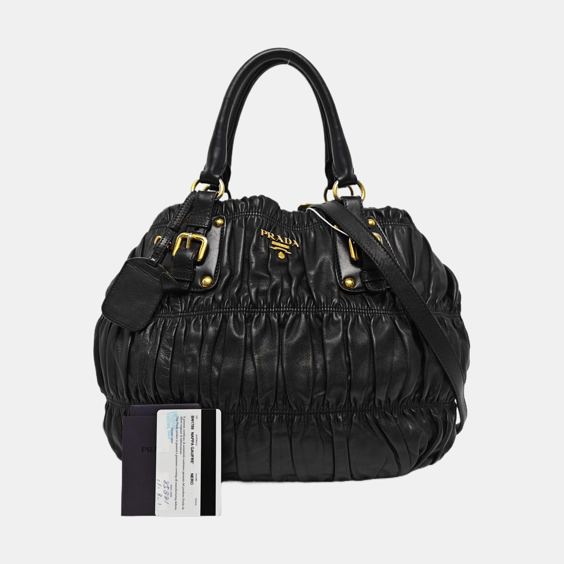 Gaufre Calfskin Black
