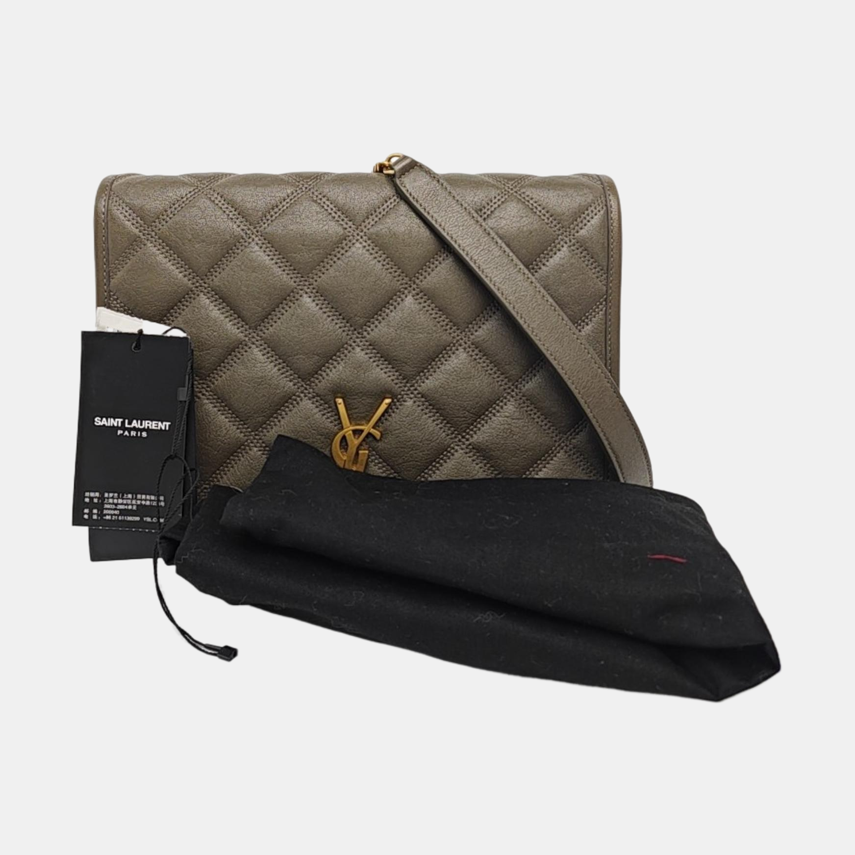 BECKY Quilted Lambskin Green