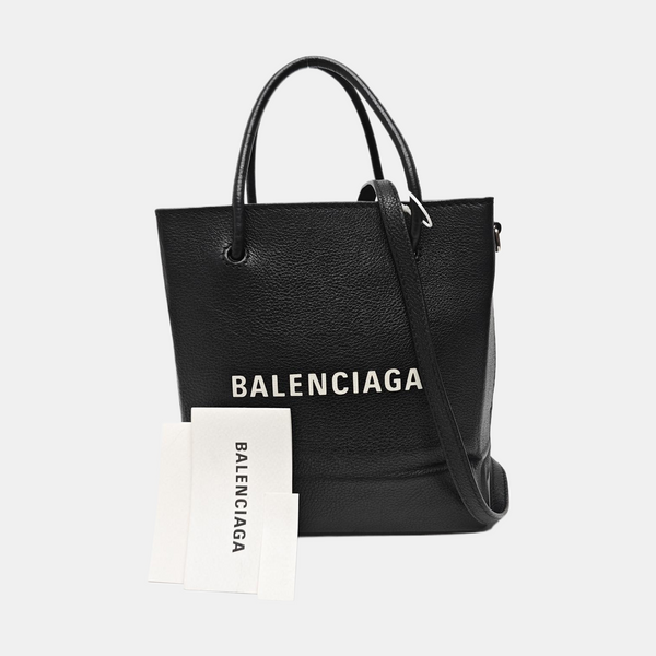 Shopping Bag Large Calfskin Black
