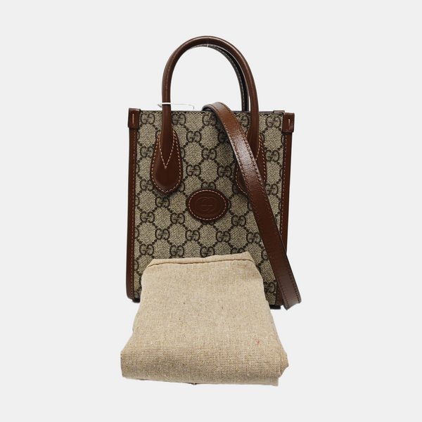 Retro Mini Monogram Coated Canvas Beige