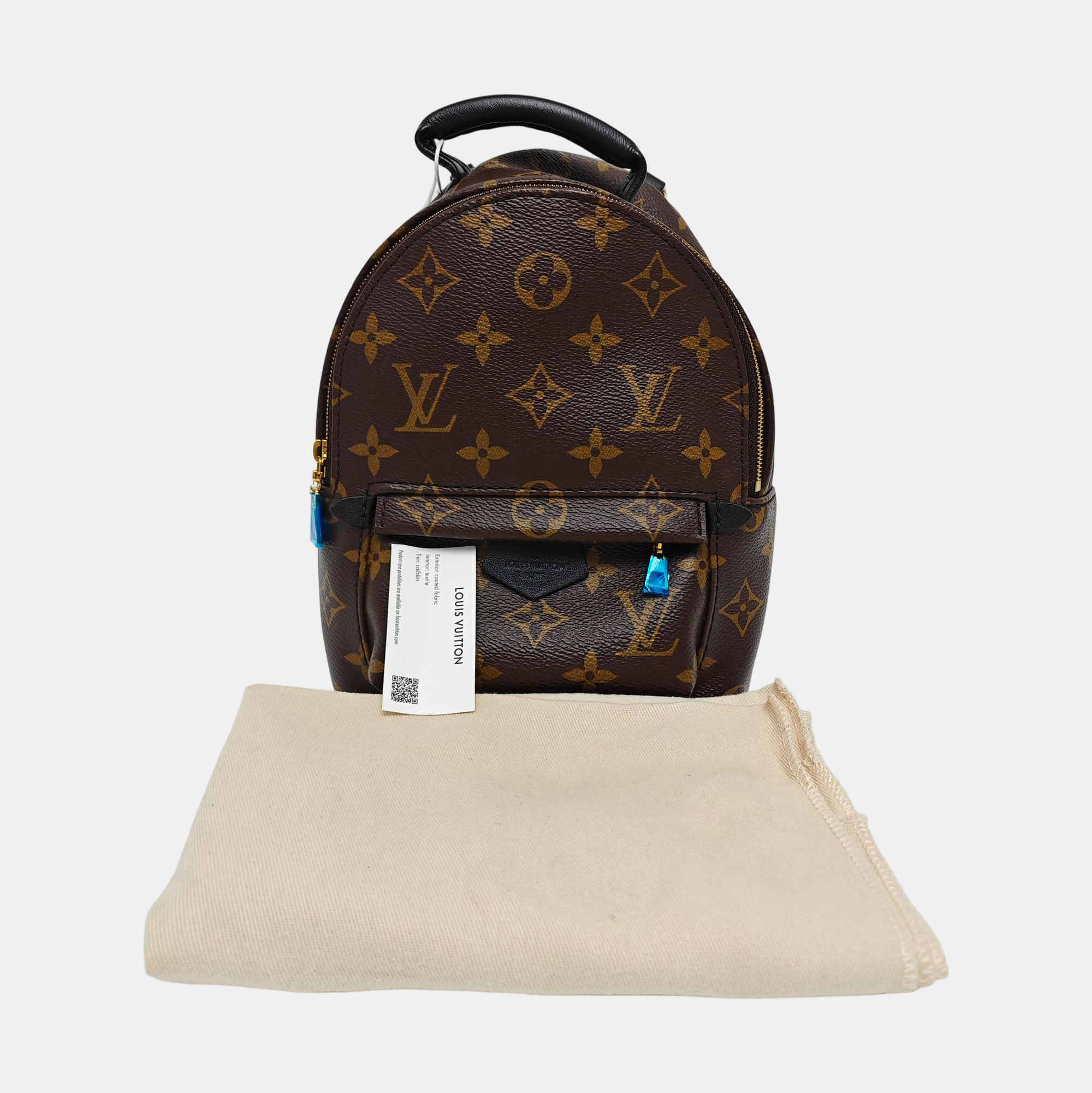 PALM SPRINGS Mini Monogram Coated Canvas Brown