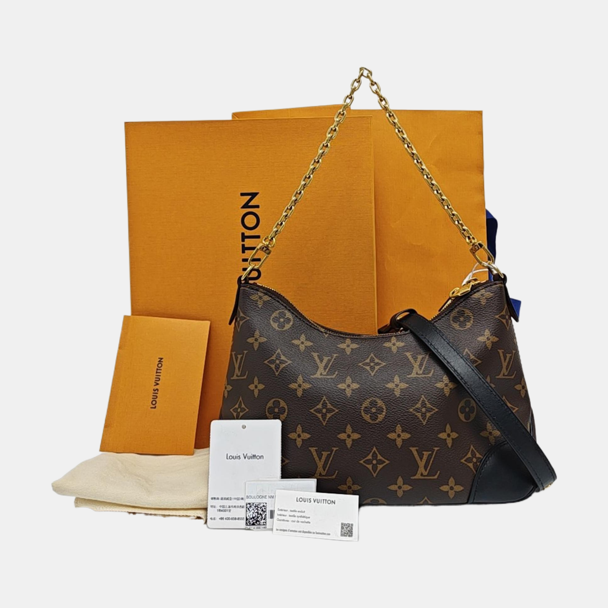BOULOGNE Monogram Coated Canvas Brown