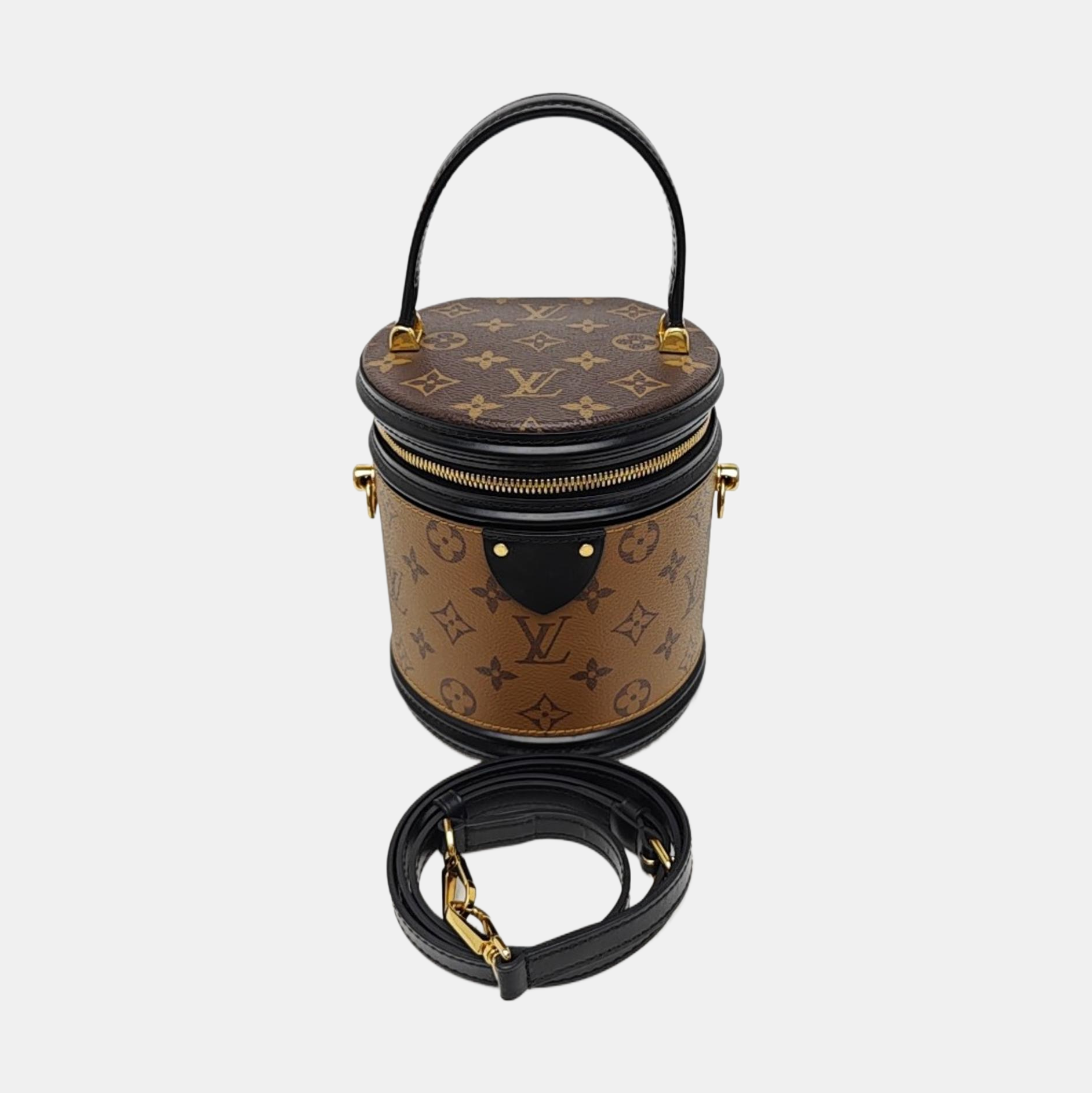 CANNES PM Monogram Coated Canvas Brown
