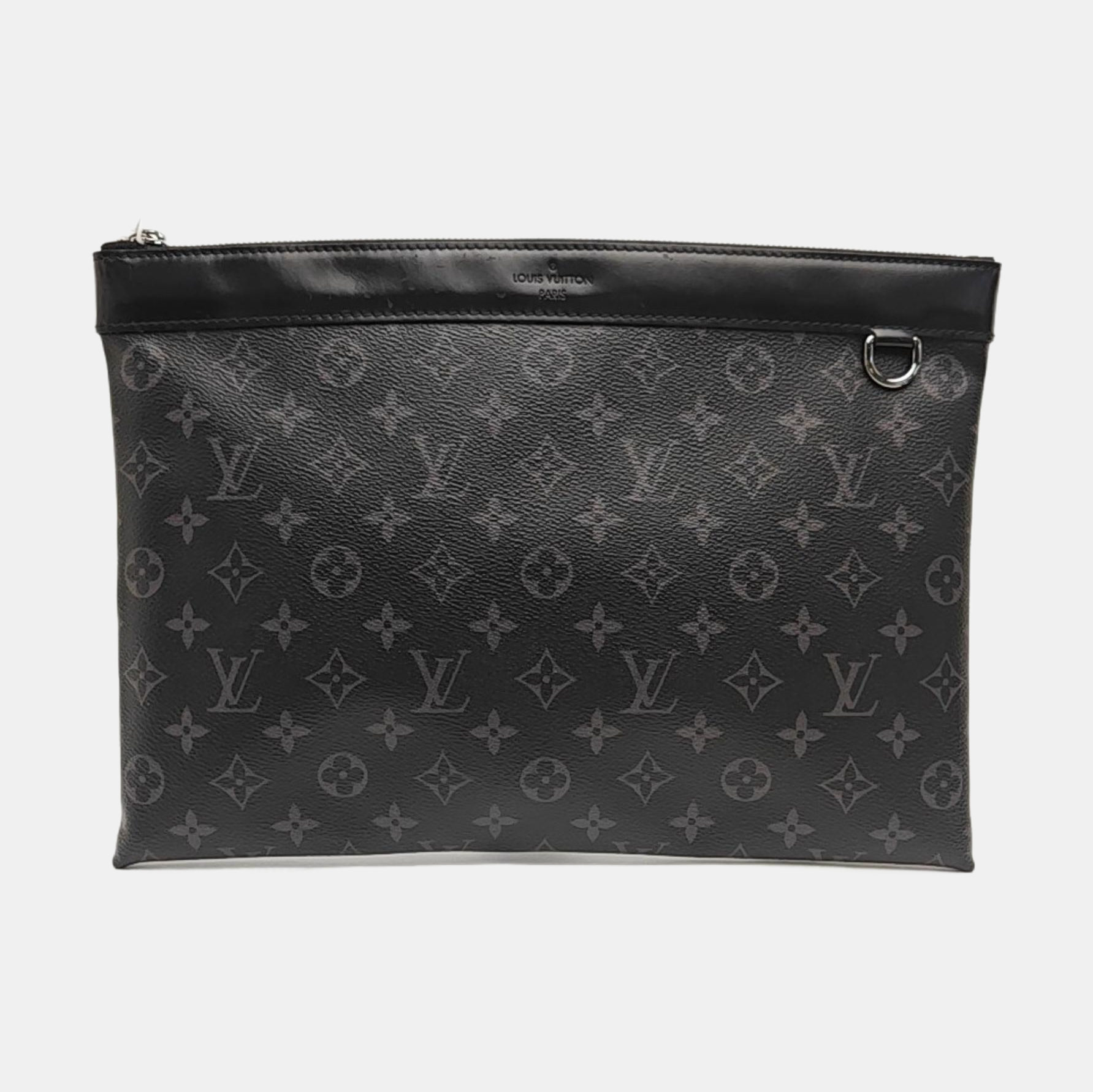 DISCOVERY Monogram Coated Canvas Gray