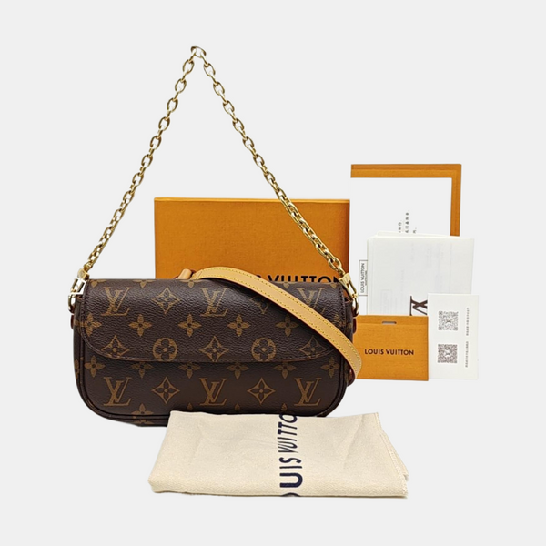 IVY Monogram Coated Canvas Brown