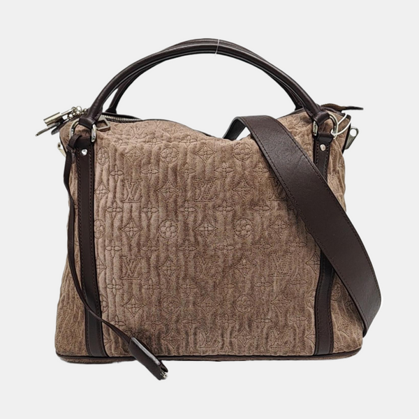 ANTHEIA IXIA Quilted Suede Gray