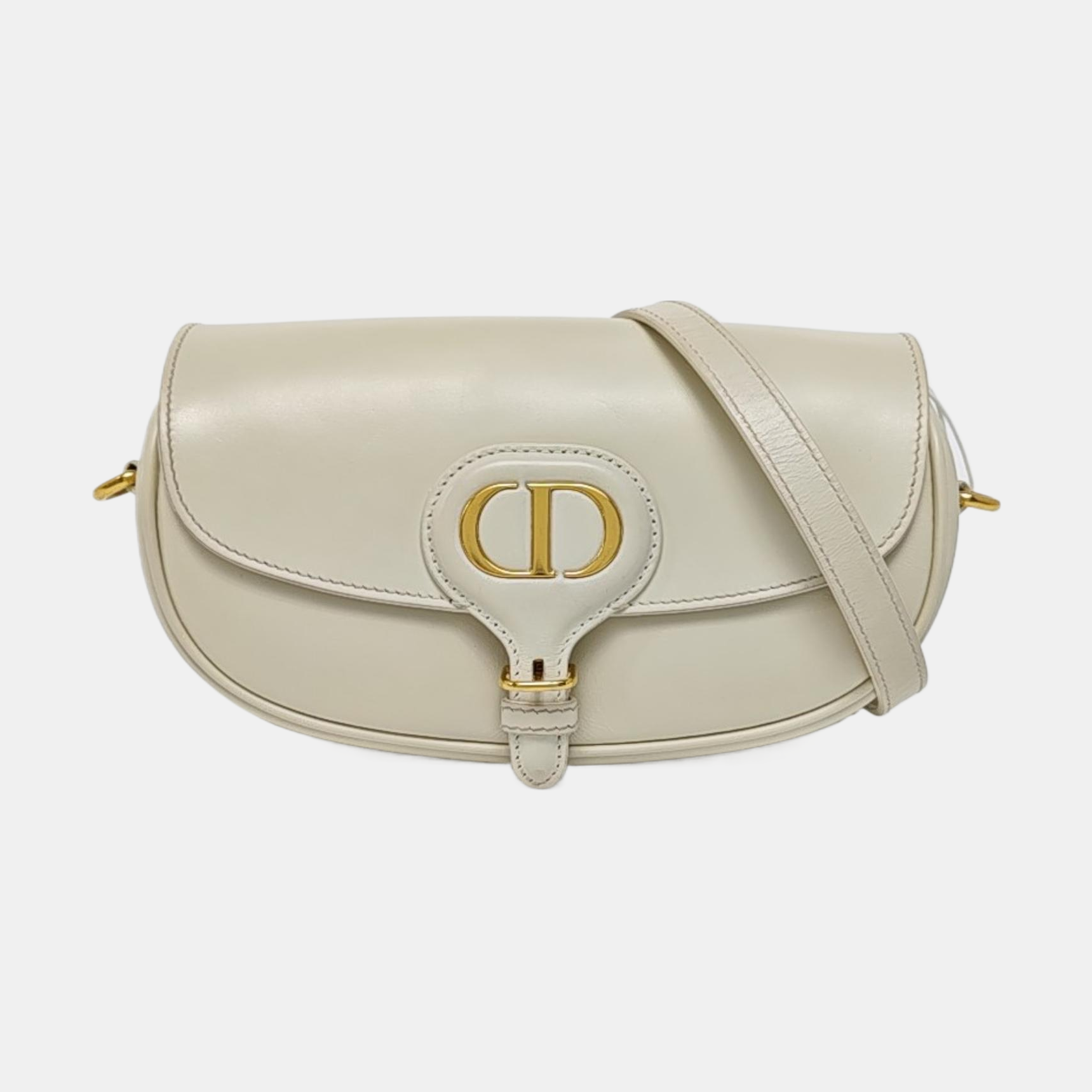 Bobby Medium Calfskin White