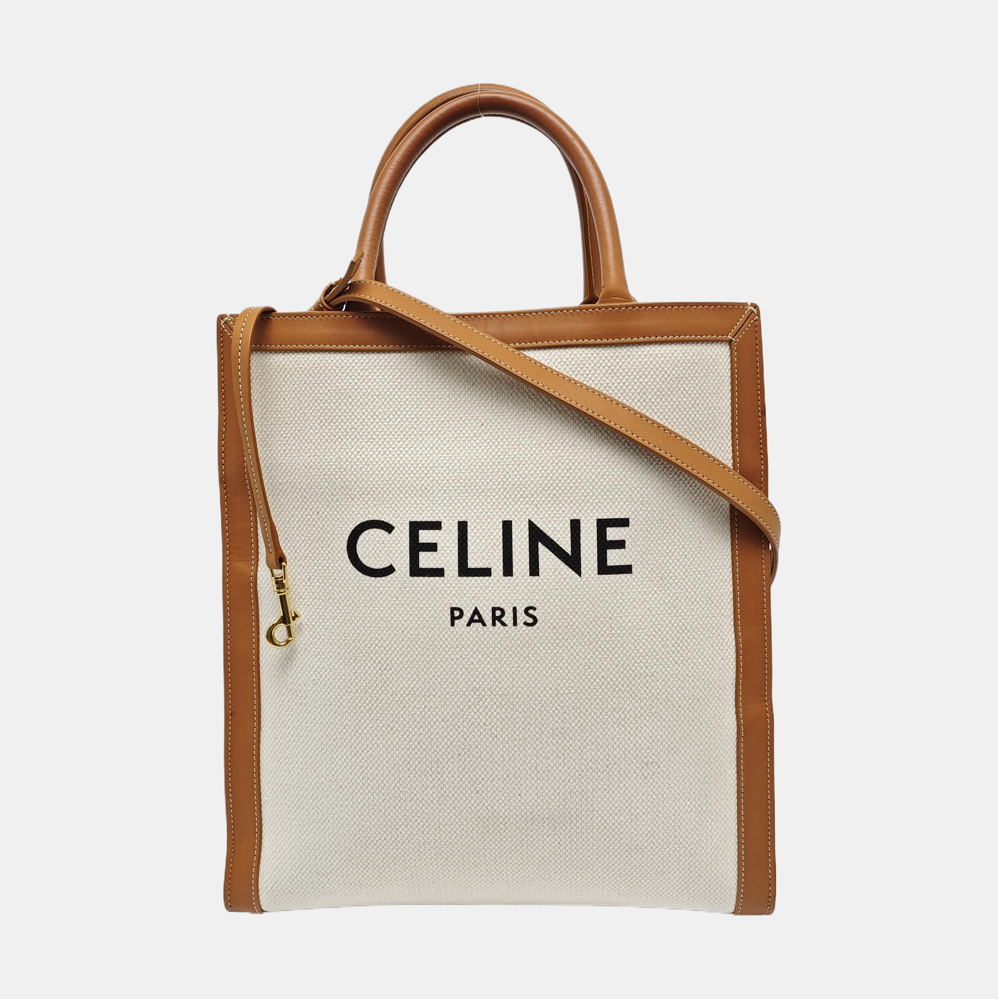 Authenticated pre-owned  CABAS CELINE Small Canvas White - Shoulder Bag at Looply