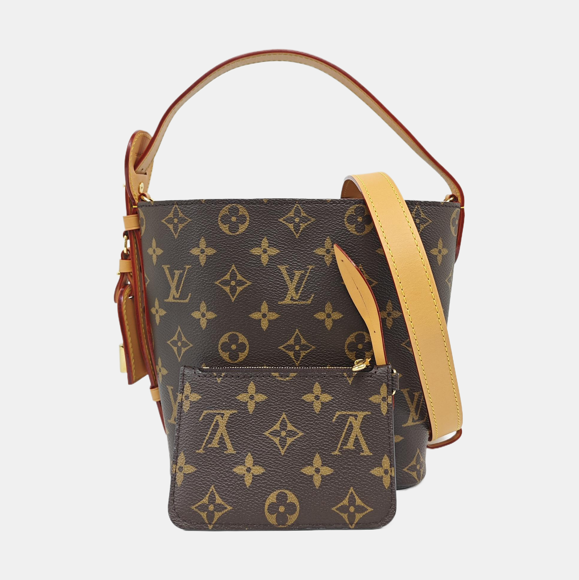 ALL IN Monogram Coated Canvas Brown