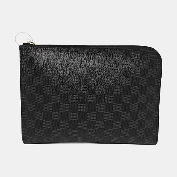 Pochette Jour PM Damier Graphite Coated Canvas Gray