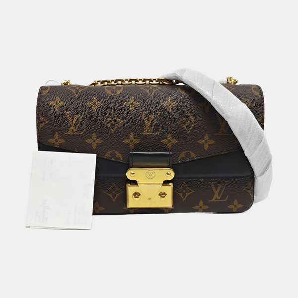 MARCEAU Monogram Coated Canvas Brown