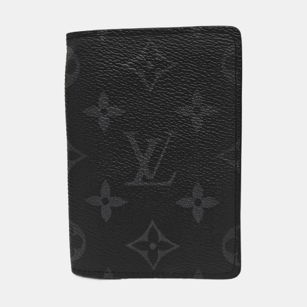 Monogram Coated Canvas Card Holder Mini Black