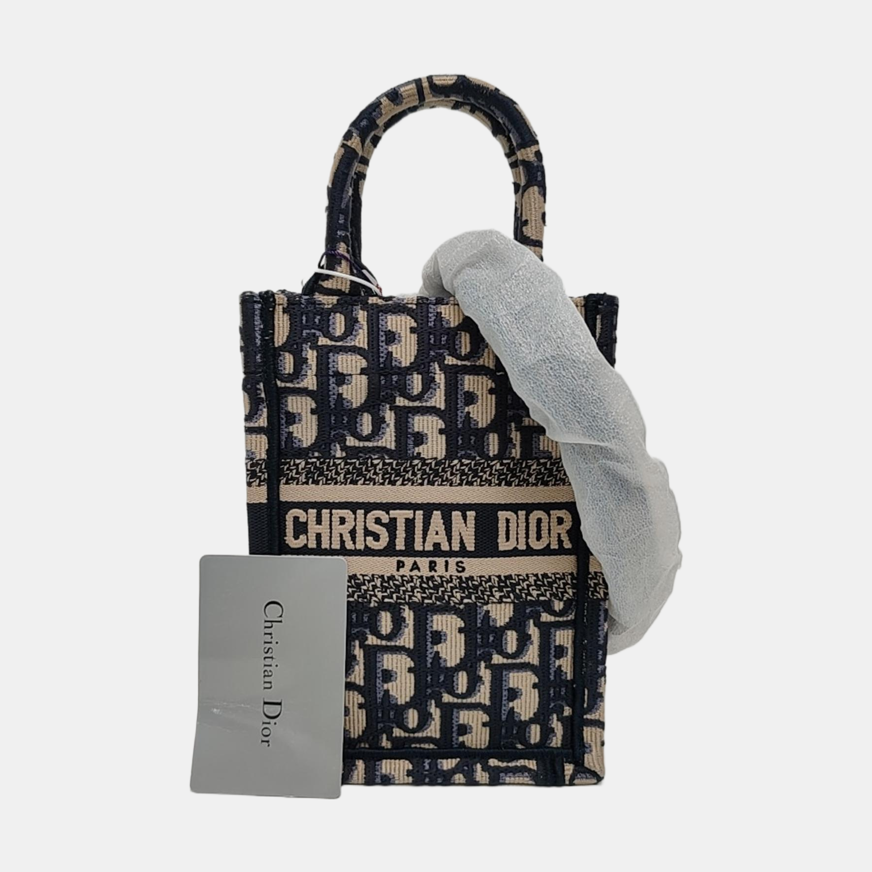 Authenticated pre-owned  Book Tote Mini Canvas Blue - Shoulder Bag at Looply