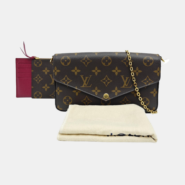 FÉLICIE Monogram Coated Canvas Brown