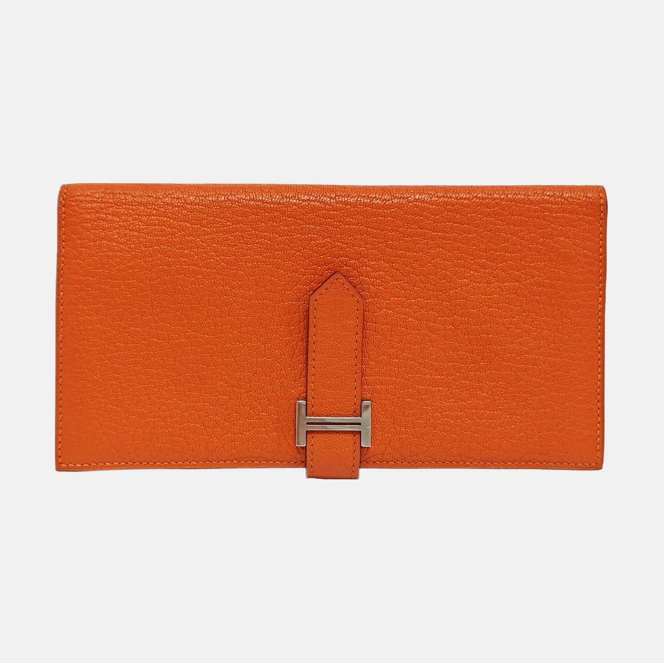Bearn Medium Chèvre Mysore Orange Wallet