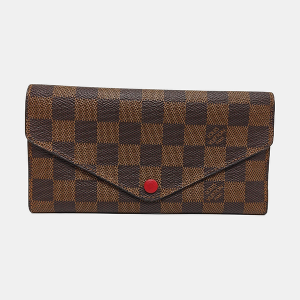 JOSÉPHINE Damier Ebene Coated Canvas Brown Wallet