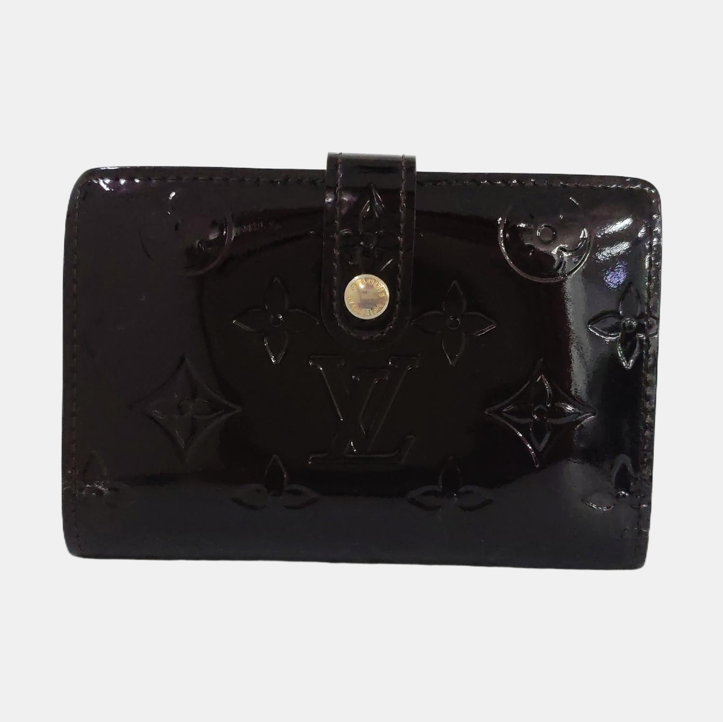 VIENNOIS Monogram Patent Leather Red Wallet