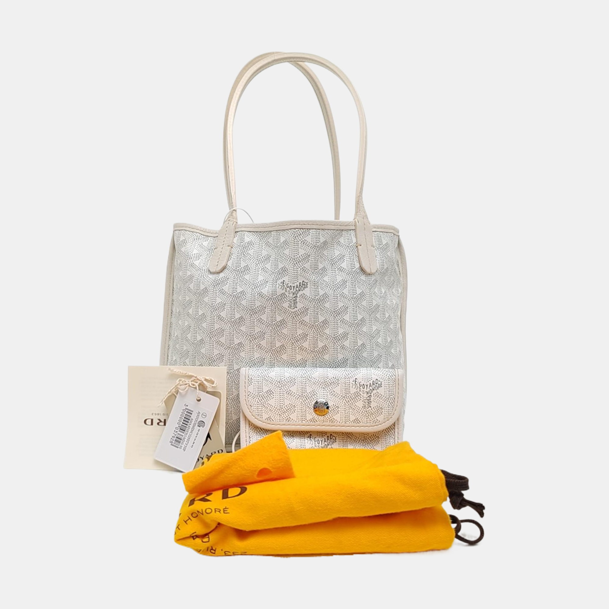 Anjou Mini Coated Canvas White
