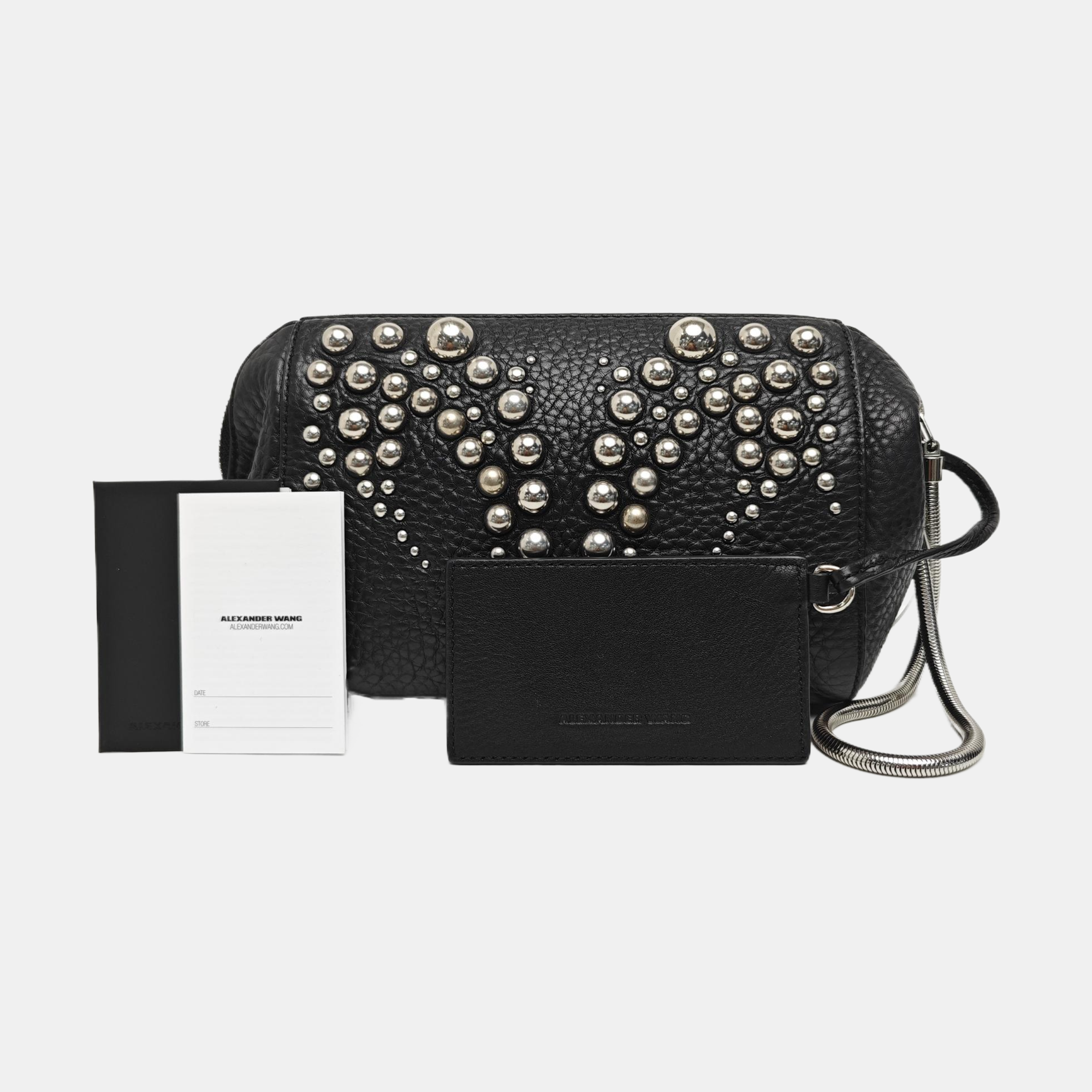 Calfskin Top Handle Bag Black