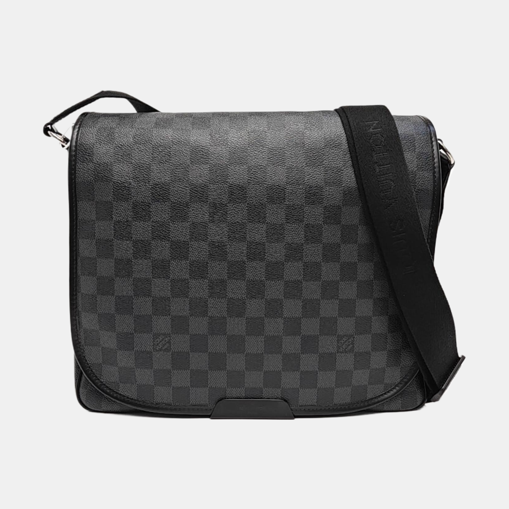 DANIEL Damier Graphite Coated Canvas Gray