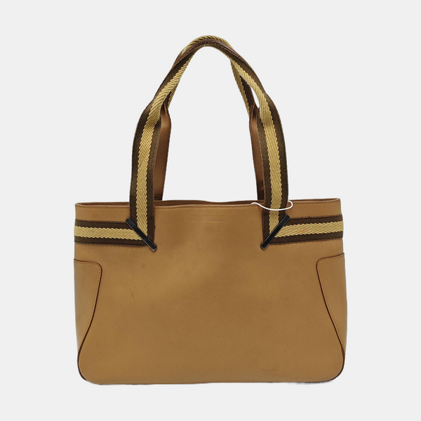 Calfskin Tote Bag Brown