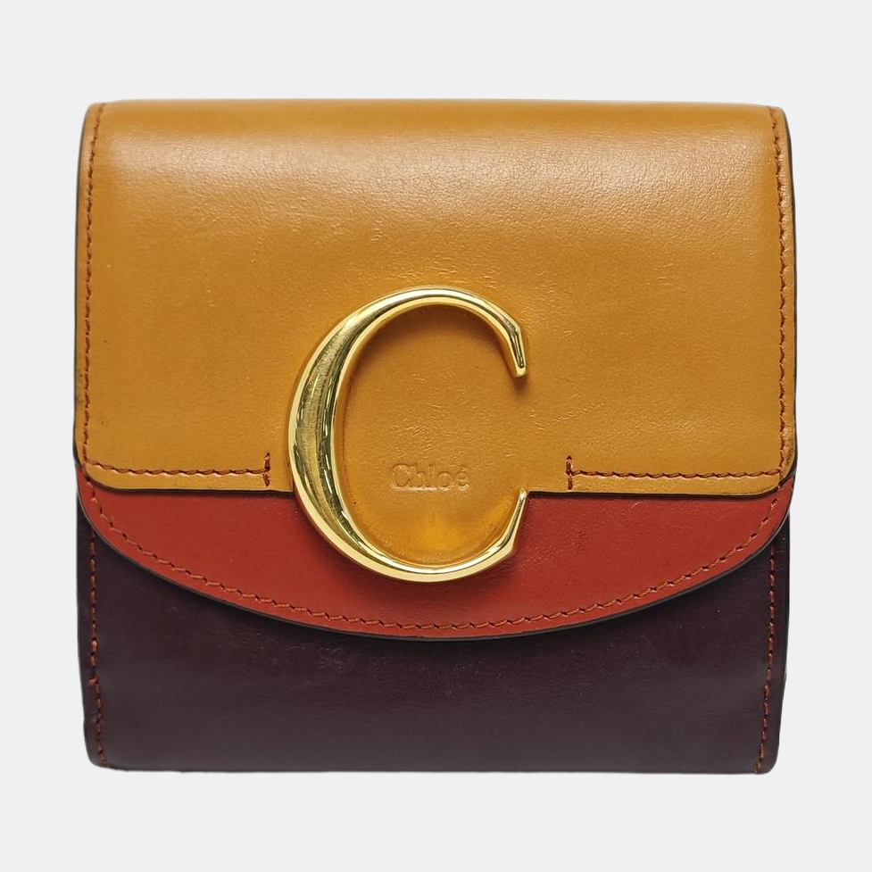 Chloé C Small Calfskin Multicolor Wallet
