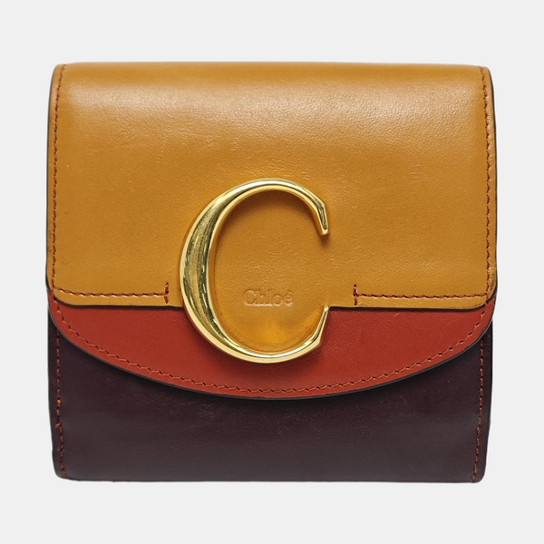 Chloé C Small Calfskin Multicolor Wallet