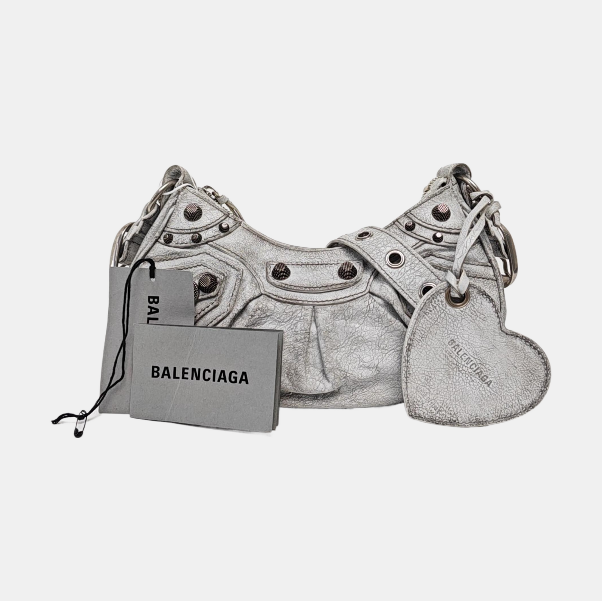 Le Cagole Mini Lambskin Silver