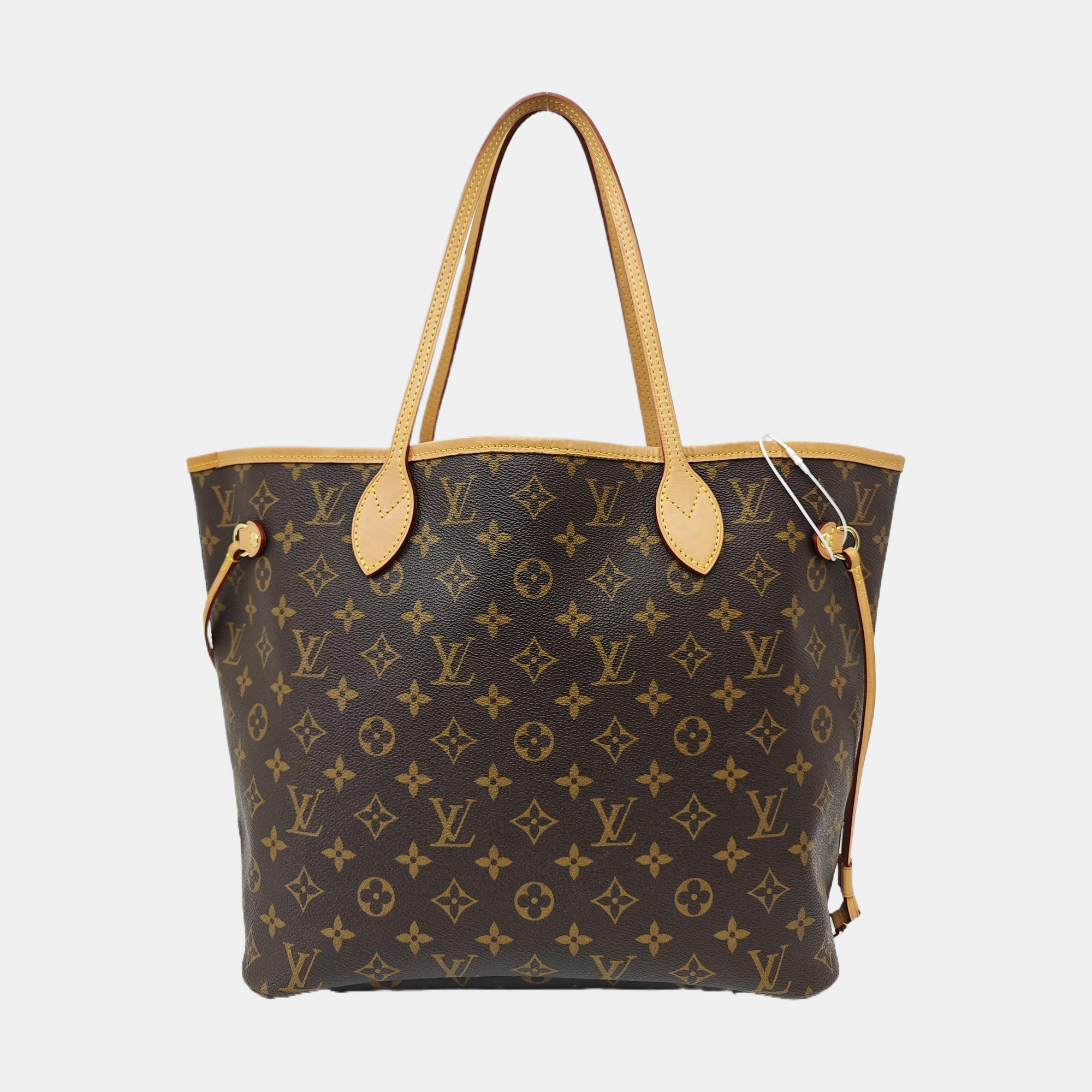 NEVERFULL MM Monogram Coated Canvas Brown