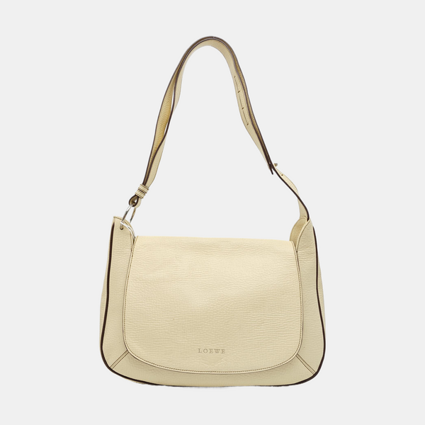 Calfskin Shoulder Bag Beige