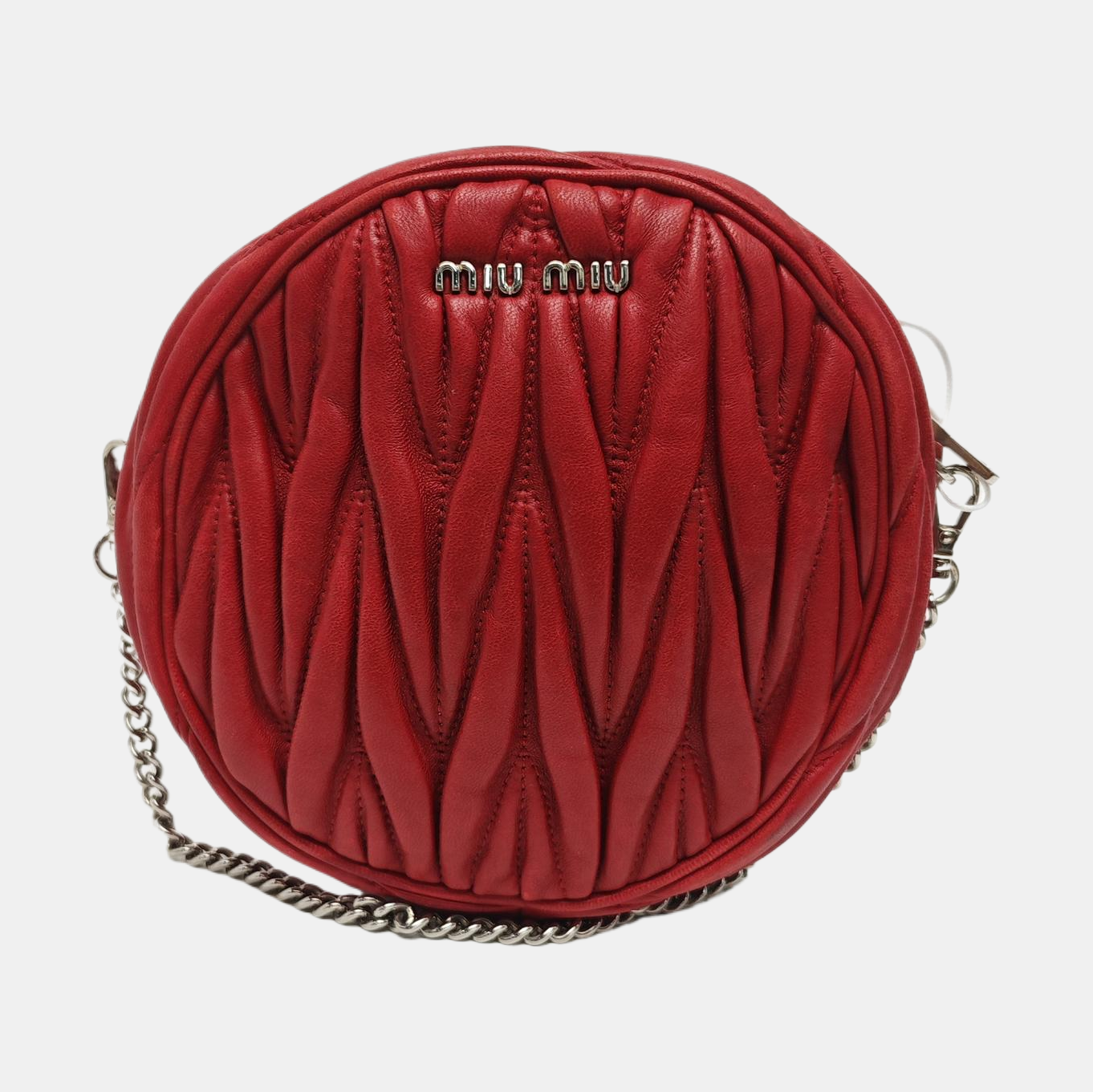 Matelassé Quilted Lambskin Red