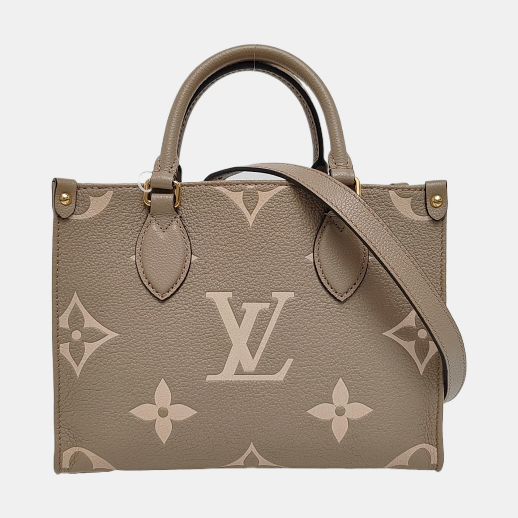 ONTHEGO PM Monogram Calfskin Gray